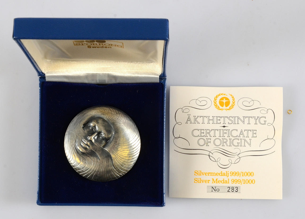 MEDALJ, finsilver, "Kauko Räsänen".