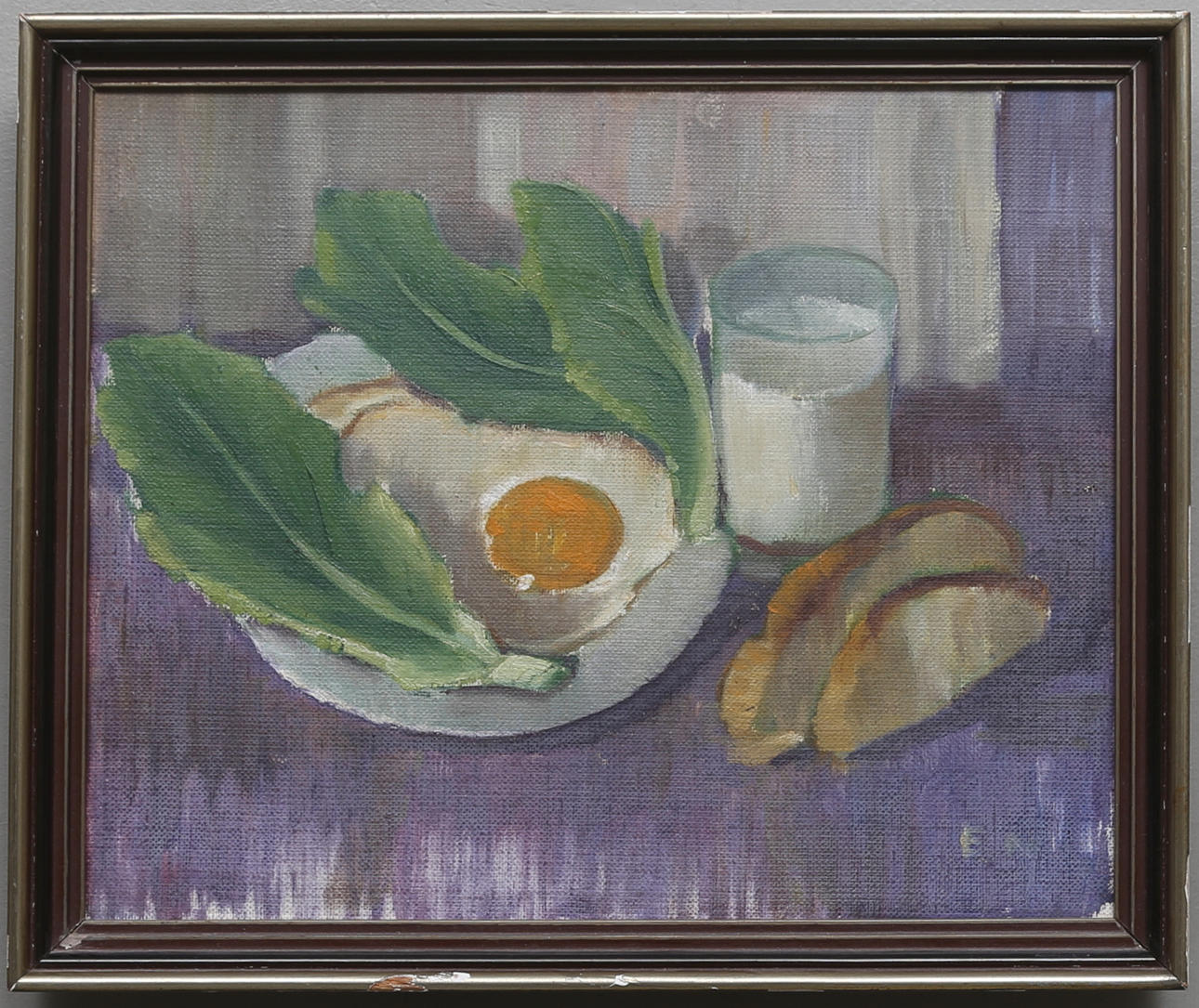 ERNST NORLIND. Stilleben. Olja på duk. Signerad.