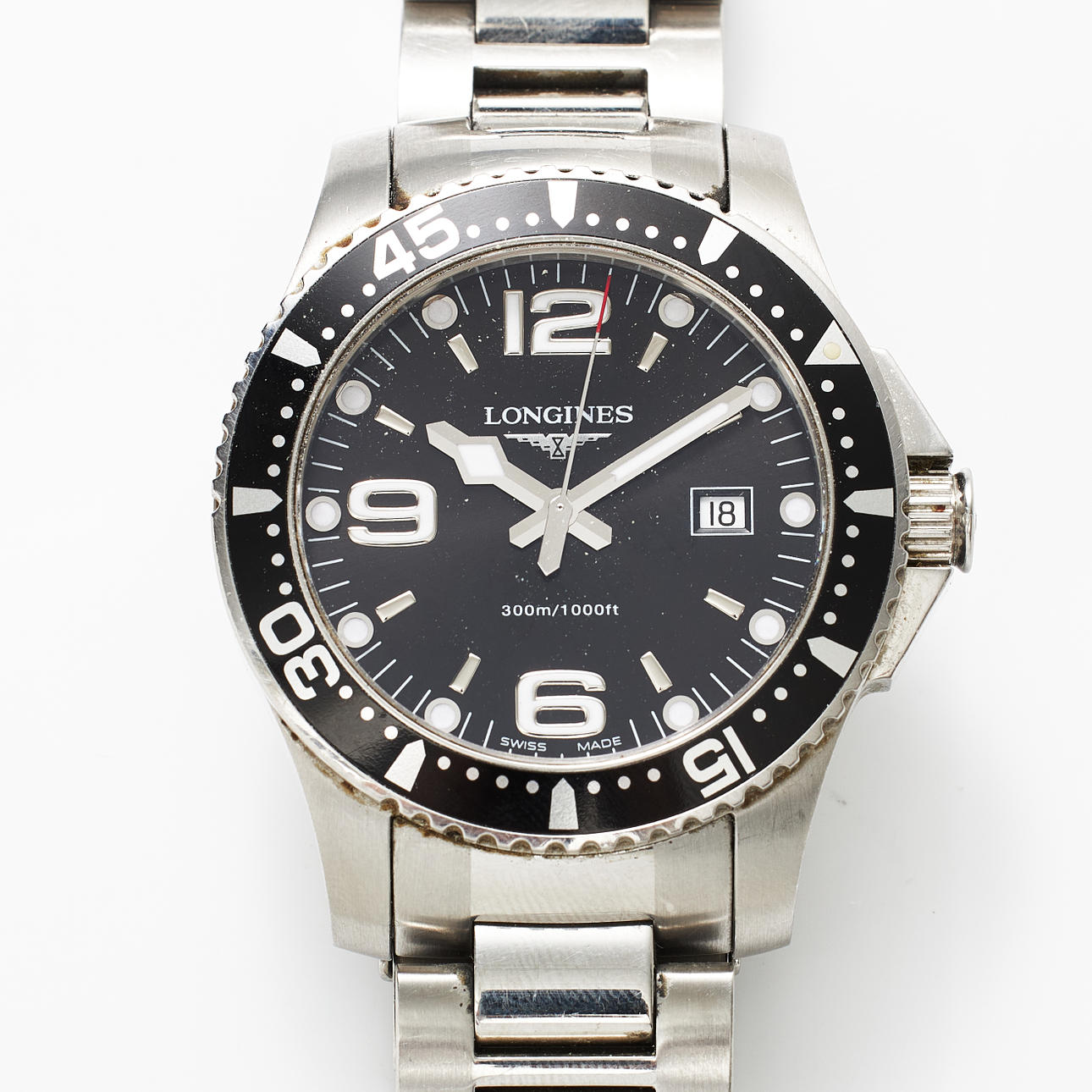 LONGINES, wristwatch, Hydroconquest, steel.