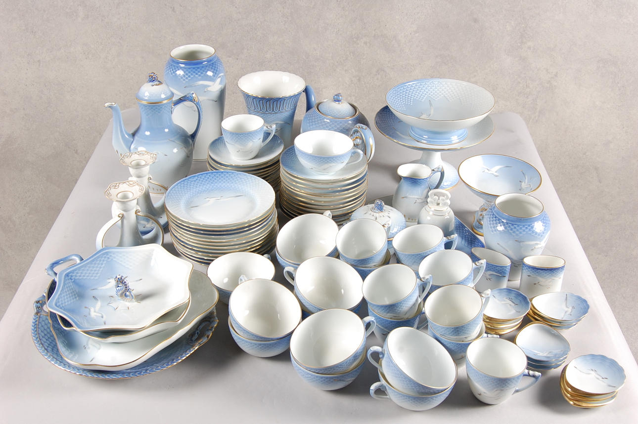 SERVIS, 78 delar, " Måsen " Bing & Gröndahl.