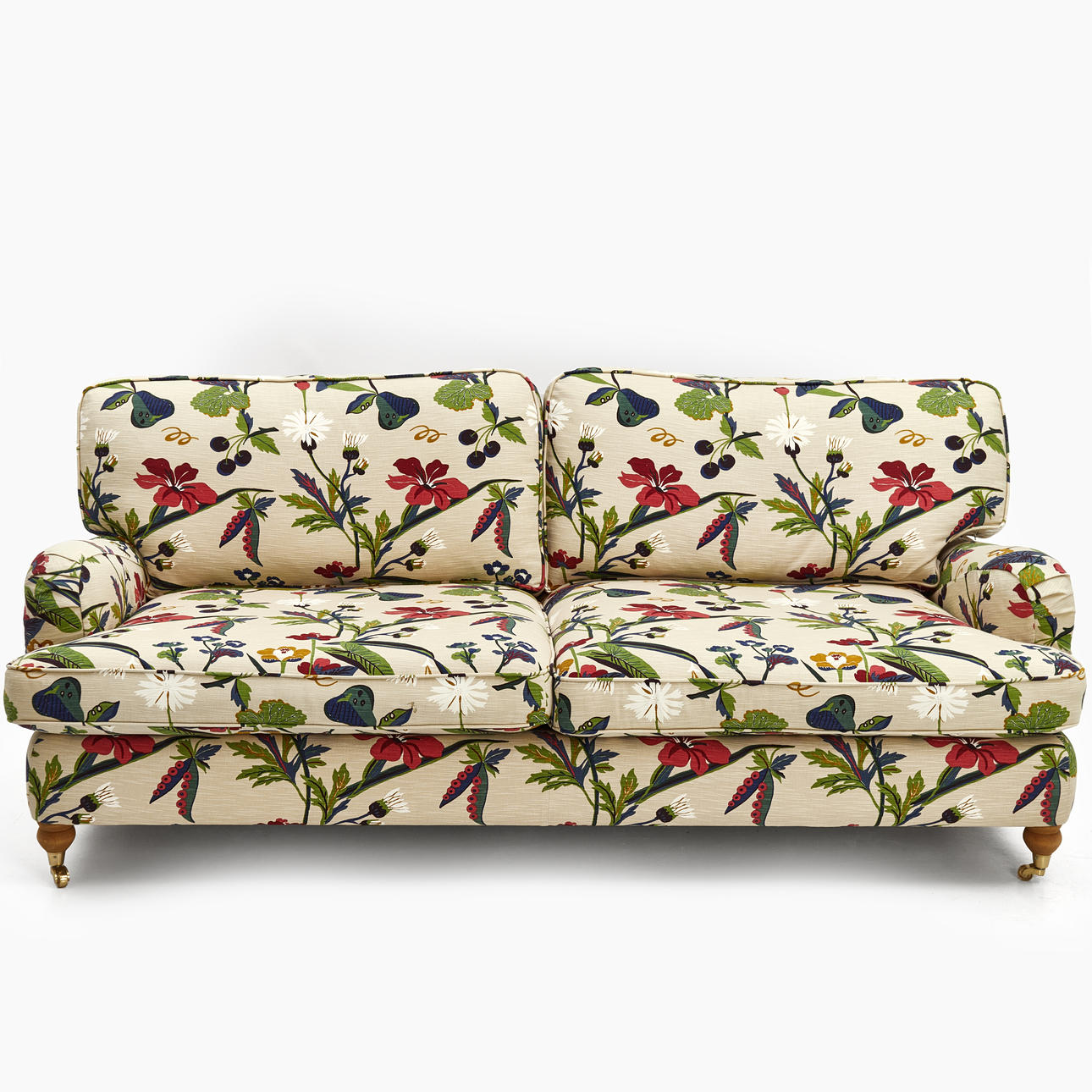 HOWARDSOFFA, 3-sits, Stalands, blommig klädsel.