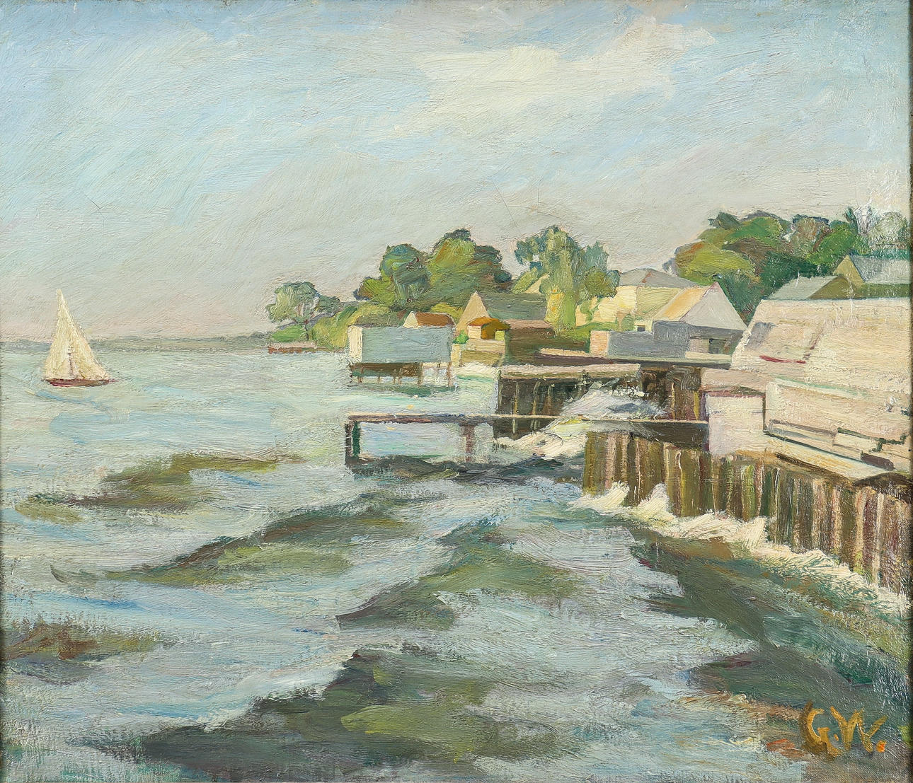 GUSTAF WOLMAR. Küstenlandschaft.