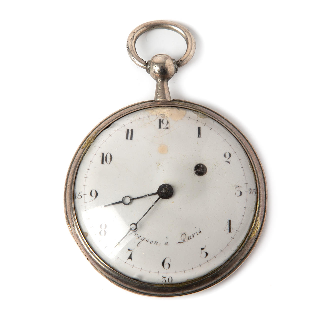 GREGSON, taskukello, hopeaa, Paris, 1800-luvun alkupuoli.