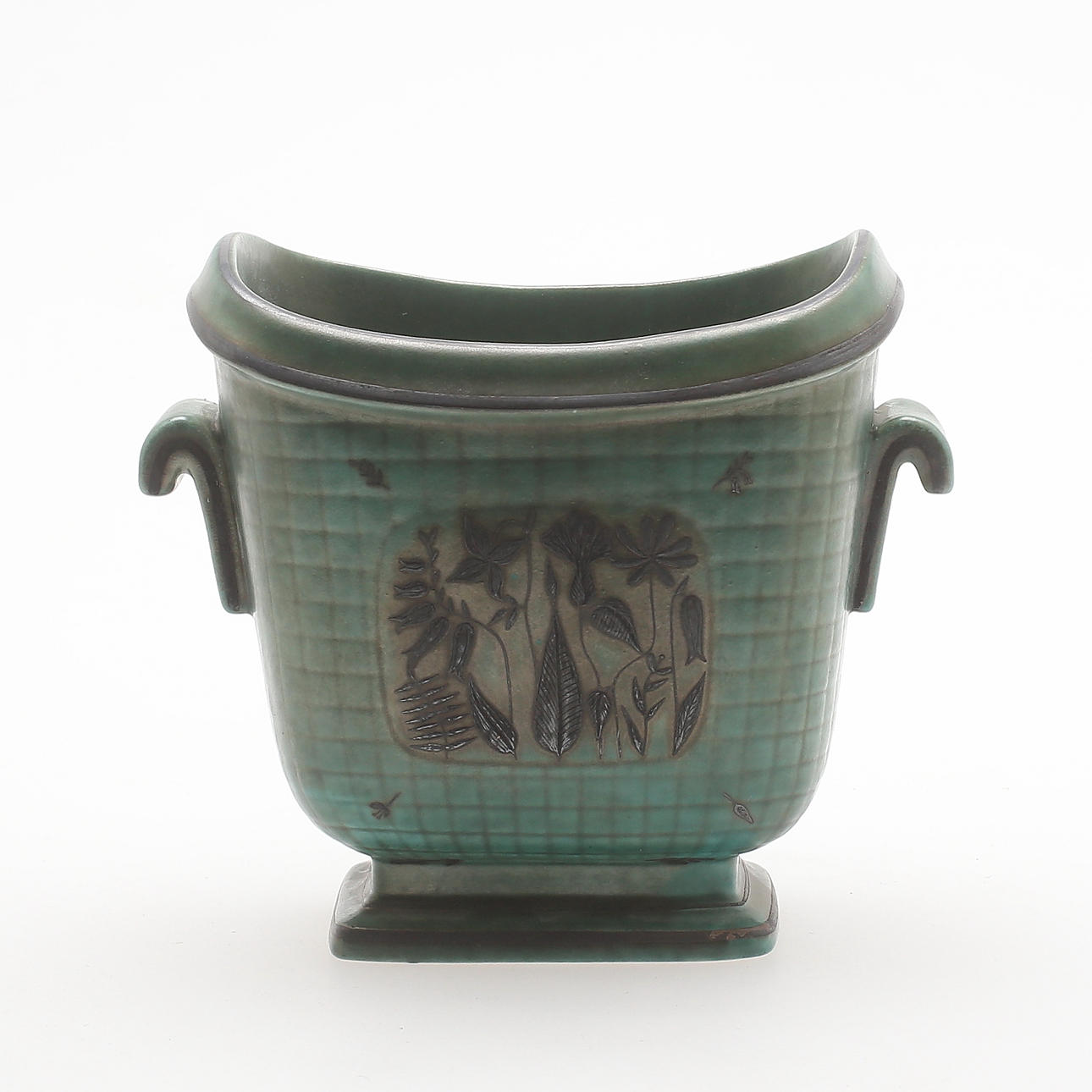 HÄNKELVAS, "Argenta", Wilhelm Kåge, Gustavsberg, stengods, 1900-tal.