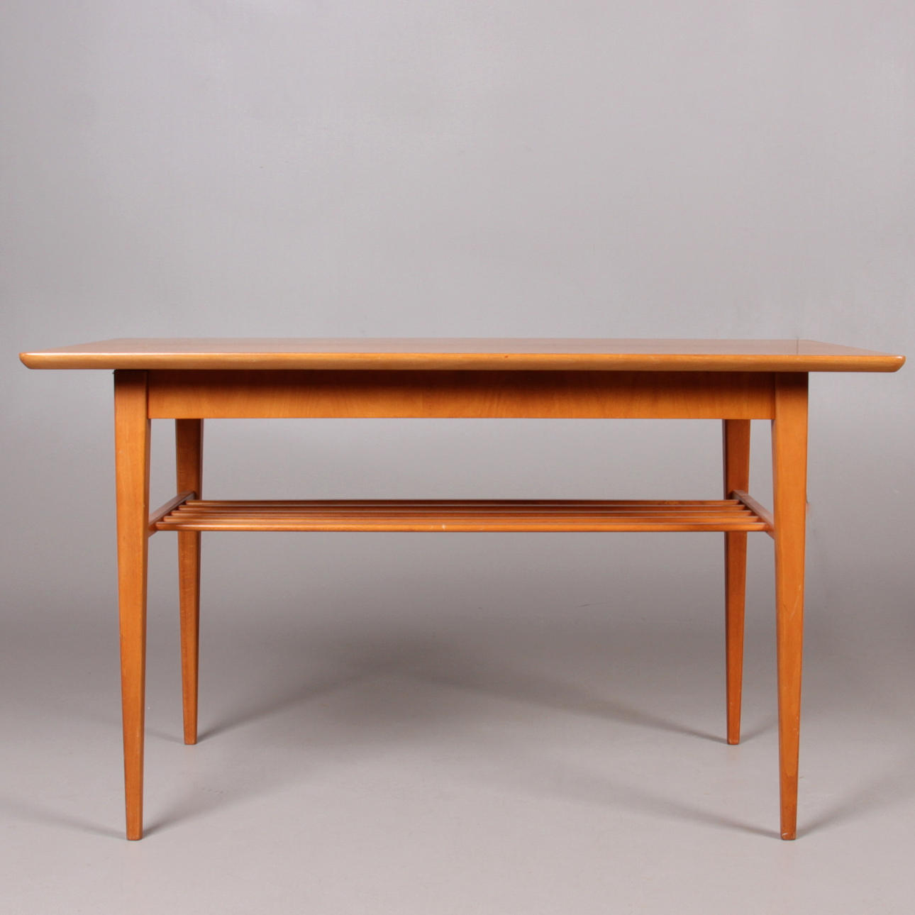 SOFFBORD, ljus teak, höj och sänkbart, 1900-talets mitt.