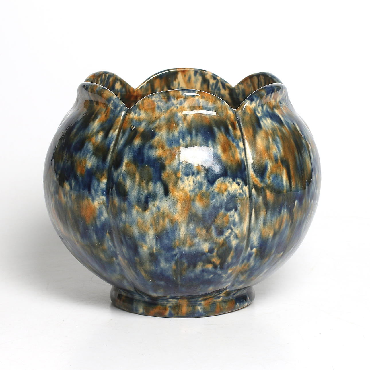 YTTERFODER, glaserat lergods, modell 406, Anders Hallberg, Höganäsbolaget, omkring sekelskiftet 18/1900.