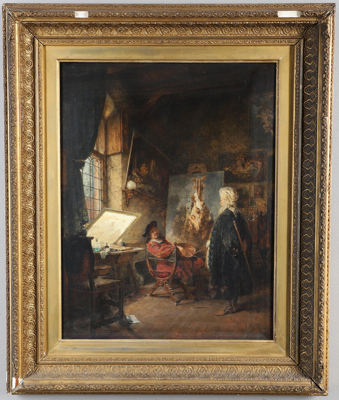 CARL WILHELM ANTON SEILER (1846-1921). REMBRANDT AT HIS EASEL.