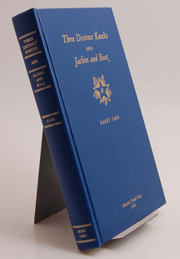 FRIMURERI. CARR. Three distinct knocks and Jachin and Boaz.