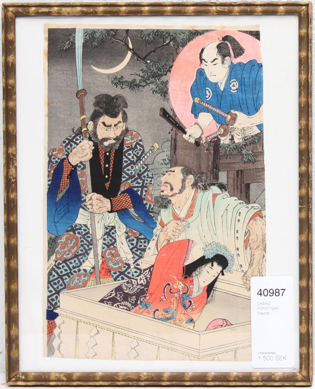 OKÄND KONSTNÄR. Träsnitt.