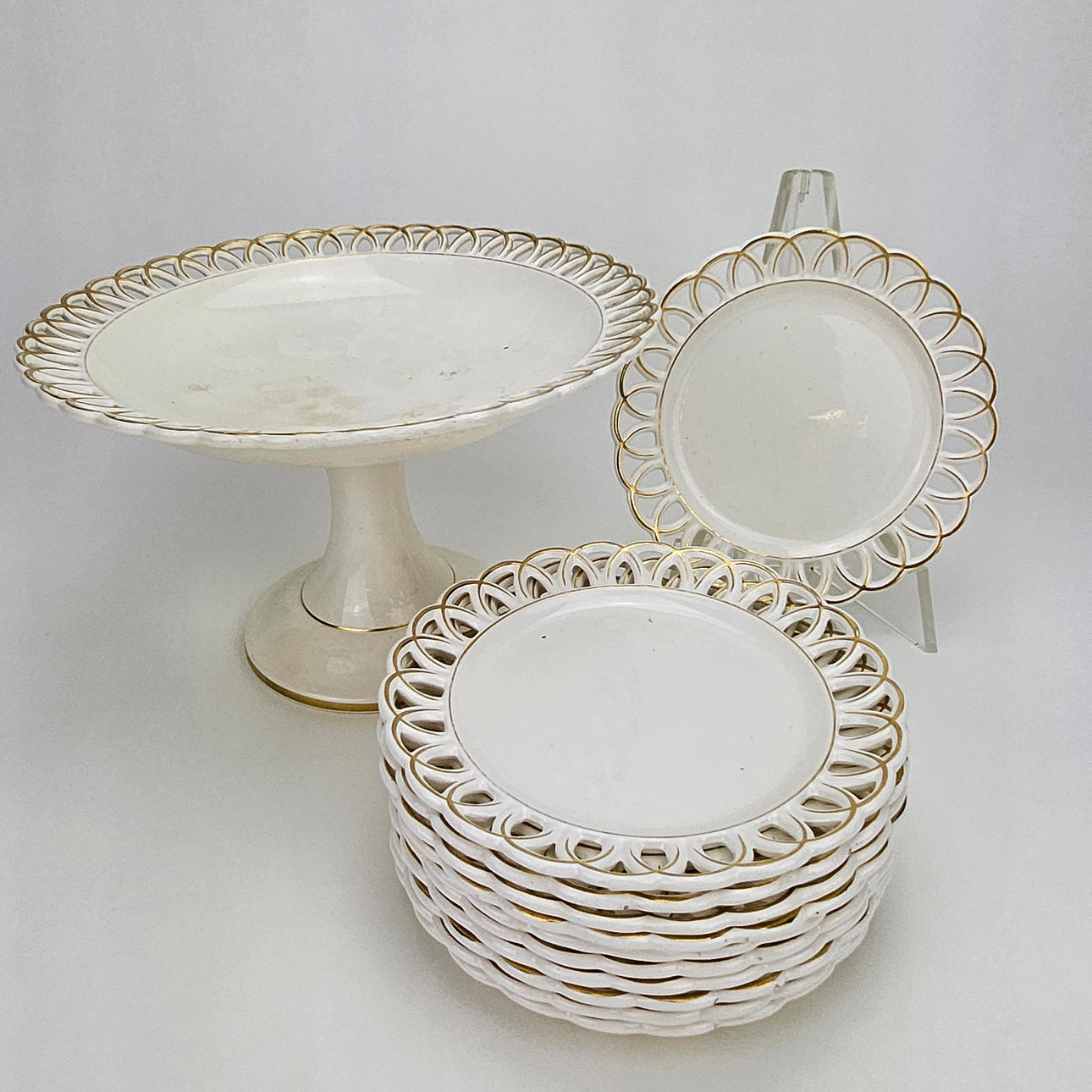 A 12-piece stoneware fruit set, Waechterbacher Ceramics, Germany.