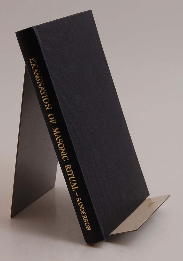 FRIMURERI. SANDERSON. an examination of the masonic ritual.