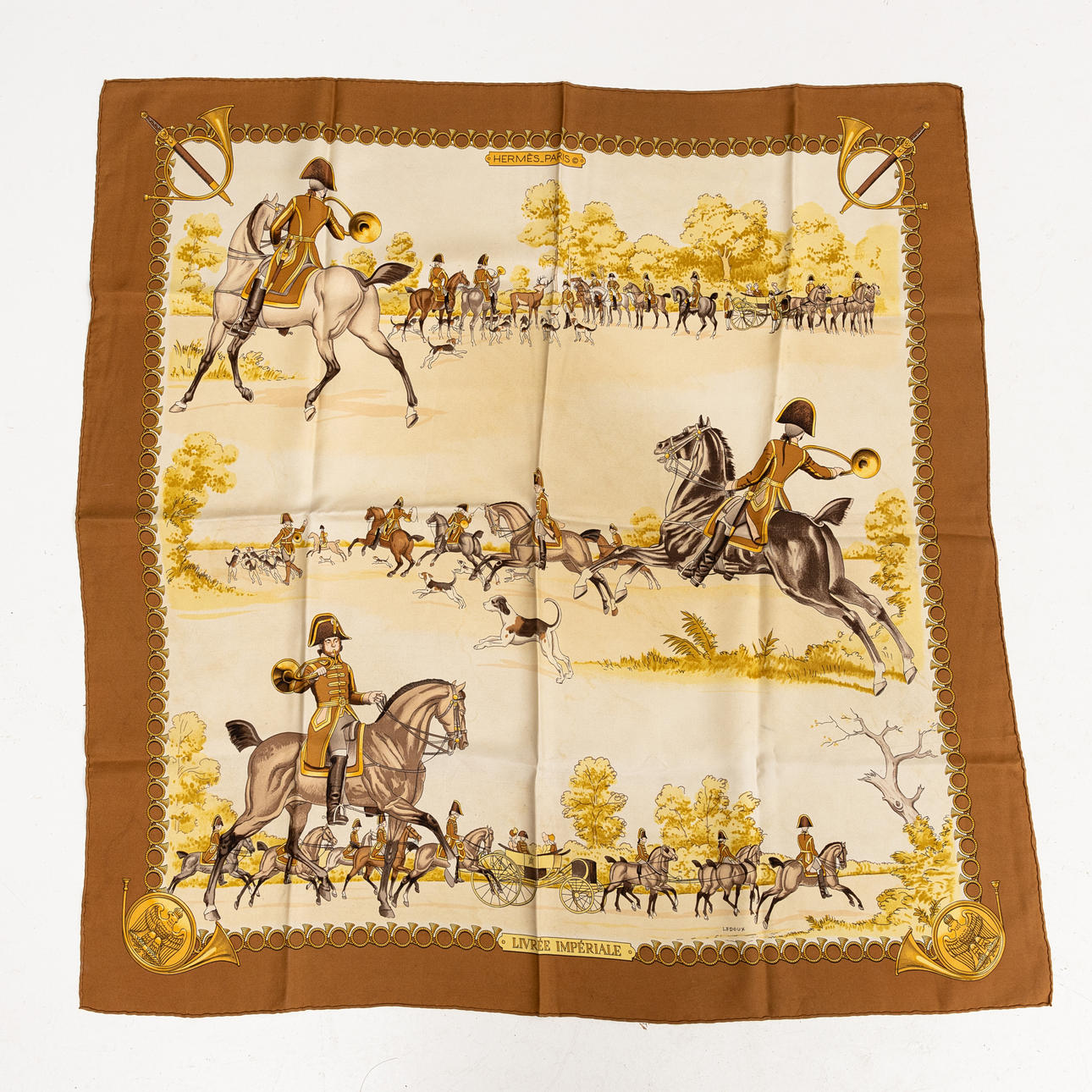 HERMÈS, scarf, “Livrée imperiale”.