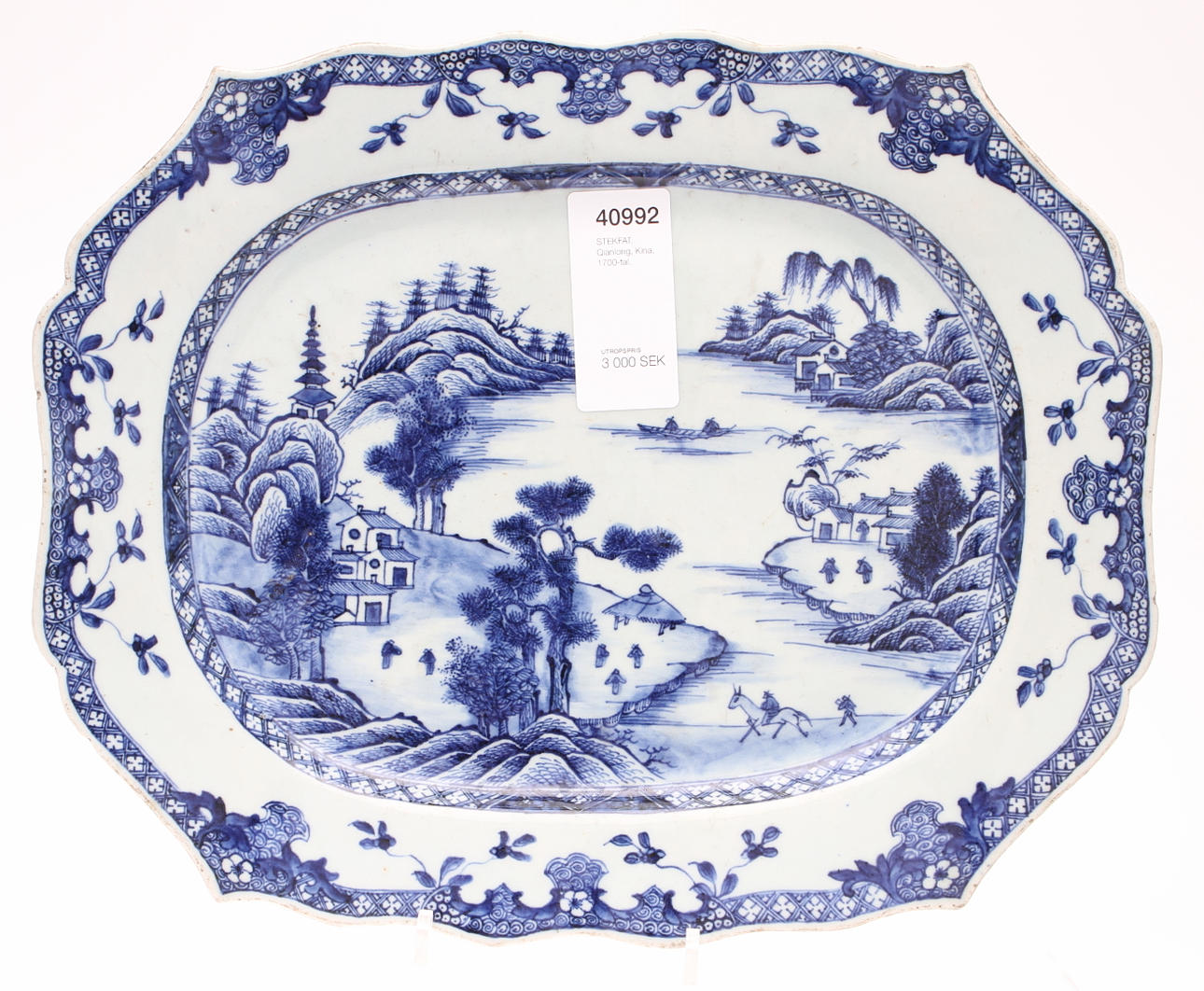 STEKFAT. Qianlong, Kina, 1700-tal.