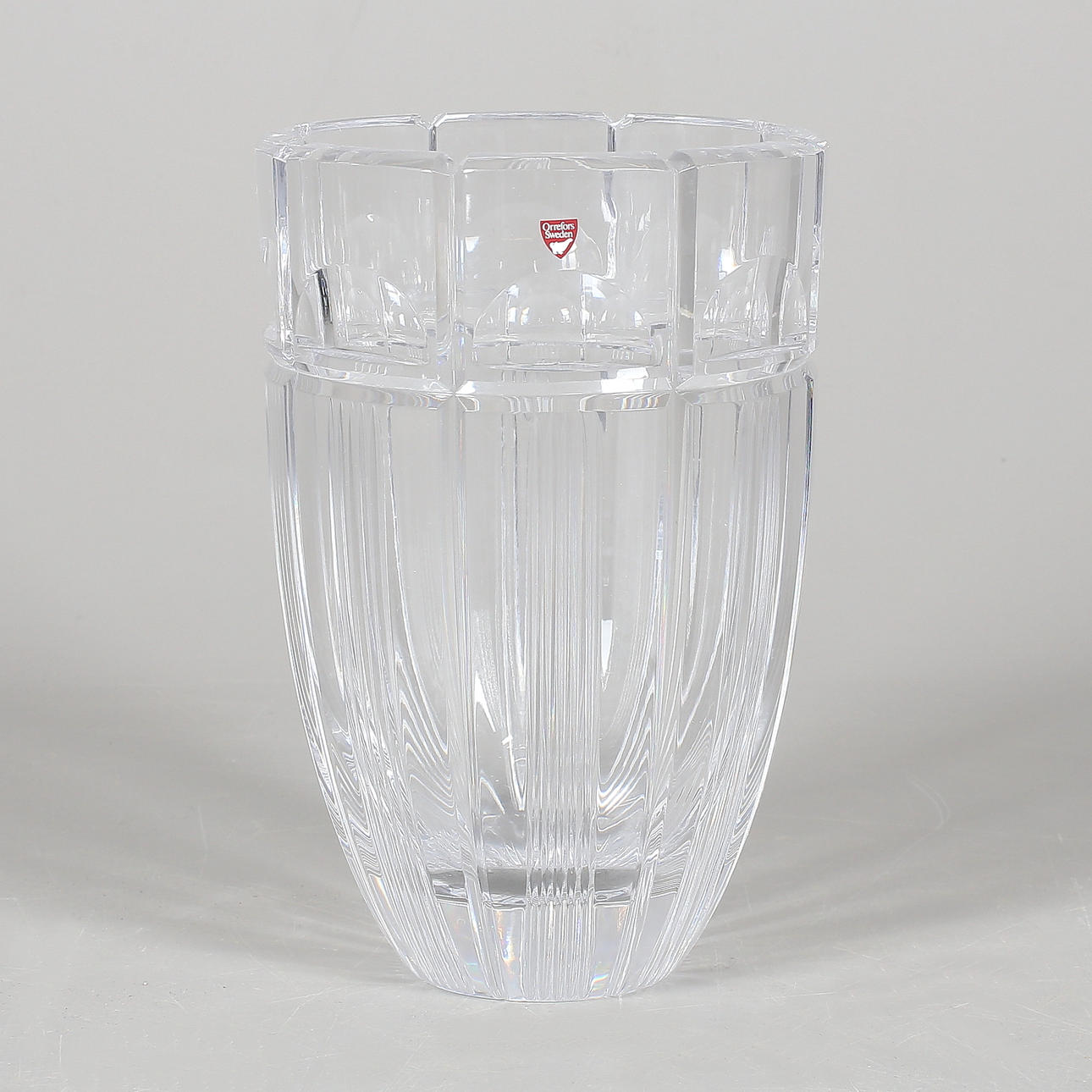 VAS, kristall, Gunnar Cyrén, Orrefors, 1900-talets andra hälft.