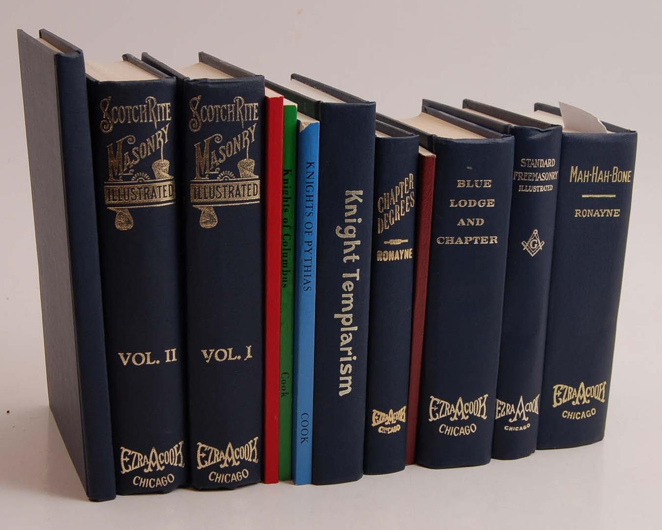 FRIMURERI. Elva facsimiltryck utgivna av Ezra A Cook.