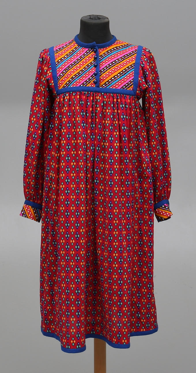 KLÄNNING, Yves Saint Laurent, Rive Gauche, Paris. 1970-tal.