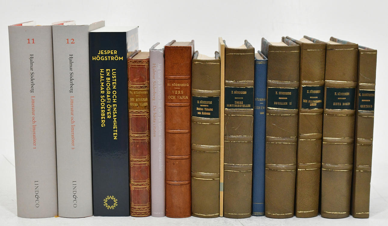 Books by and by Hjalmar Söderberg. 14 vol.
