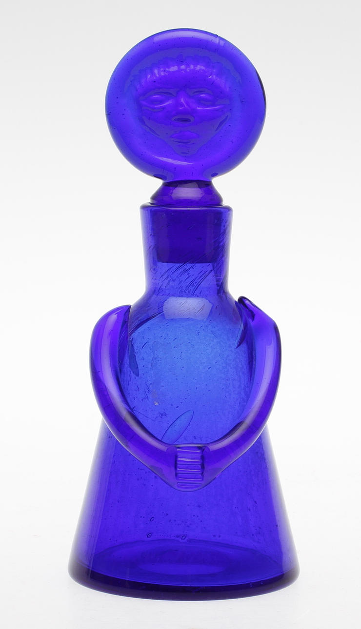 KARAFF, glas, Erik Höglund, Boda, sign.