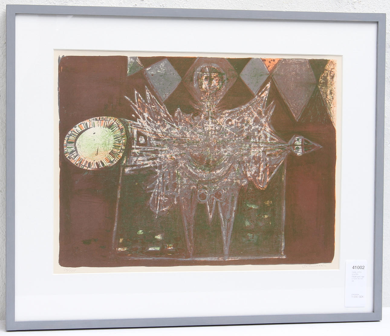 CARL-OTTO HULTÉN. Färglitografi, sign o numr 26/125.