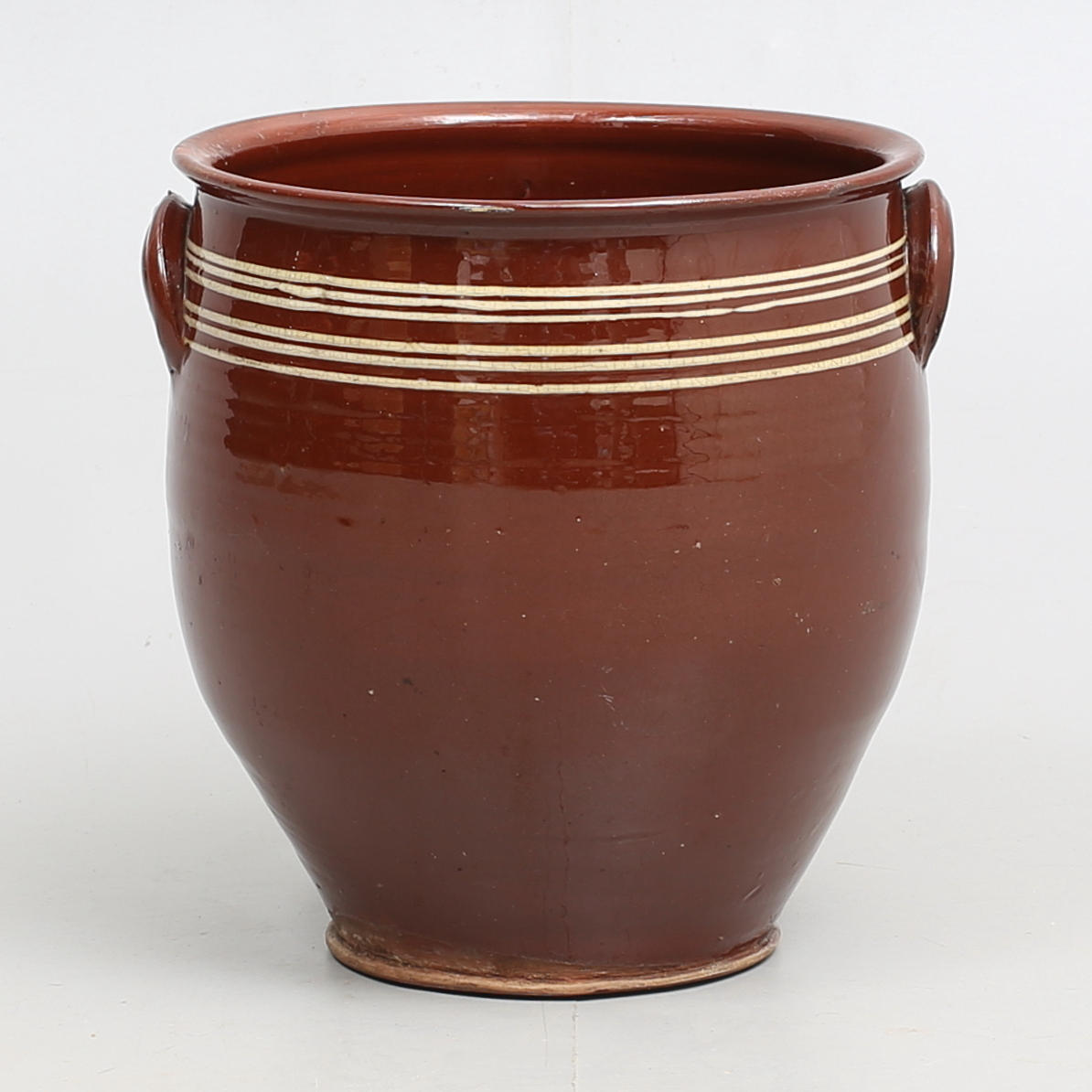 KRUS, glaserat lergods, tidigt 1800-tal.