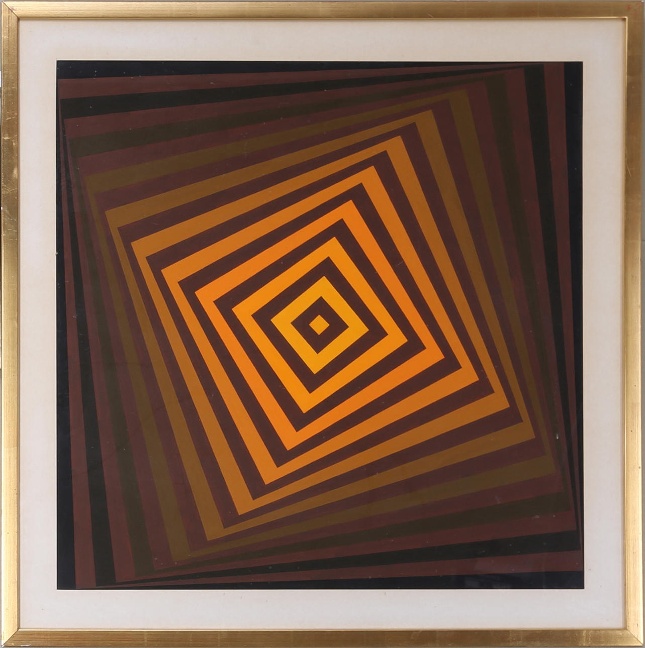 OIDENTIFIERAD KONSTNÄR. "Tamara", blandteknik, signerad, 1976.