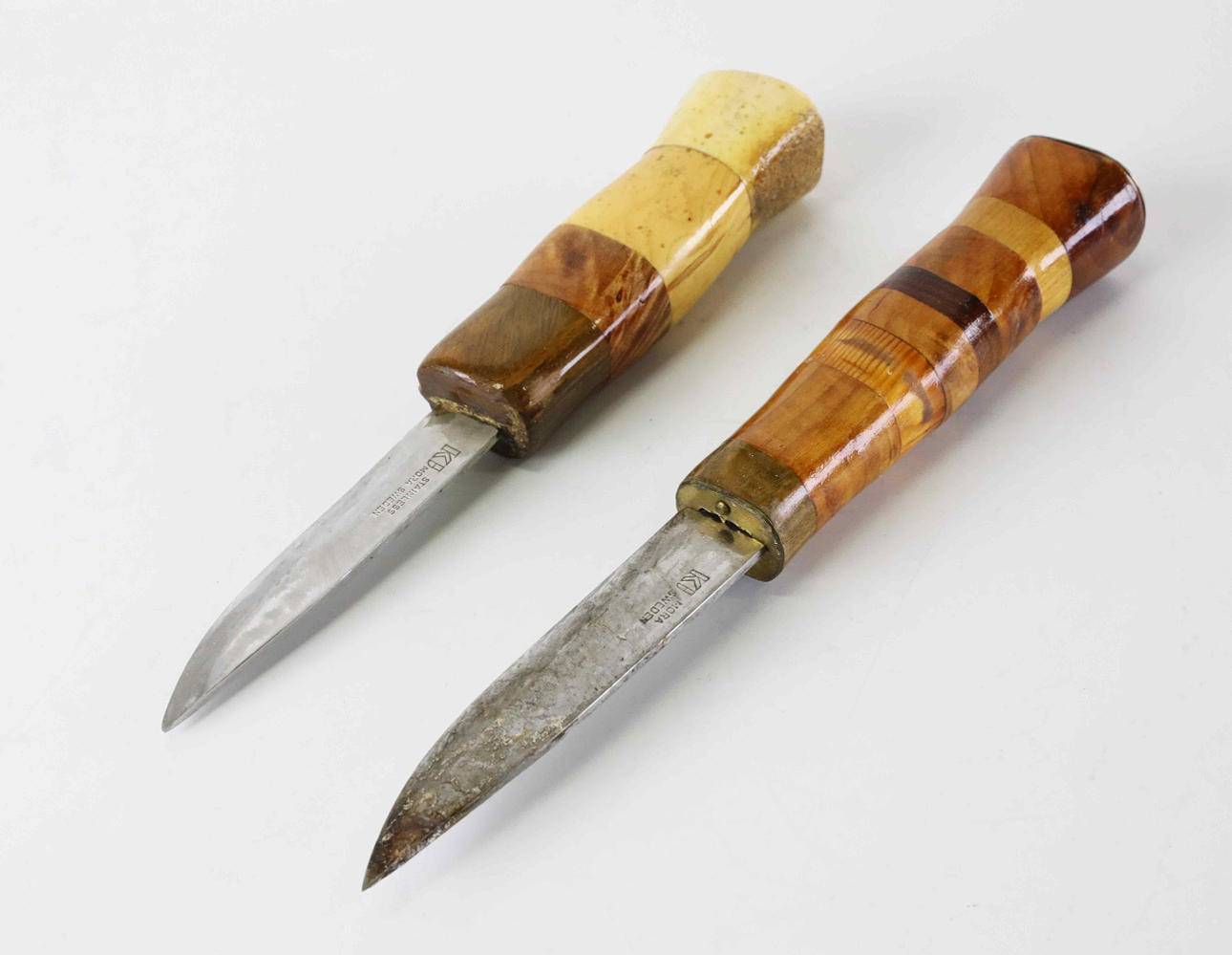 KNIVES, 2 pcs, steel KJ Mora, Sweden.