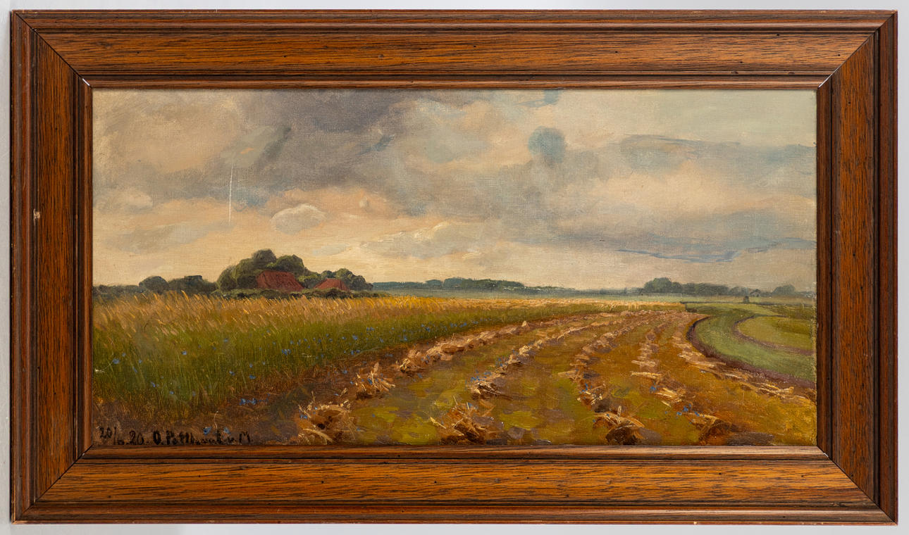 OLGA POTTHAST VON MINDEN (1869-1942). North German landscape. Art ...
