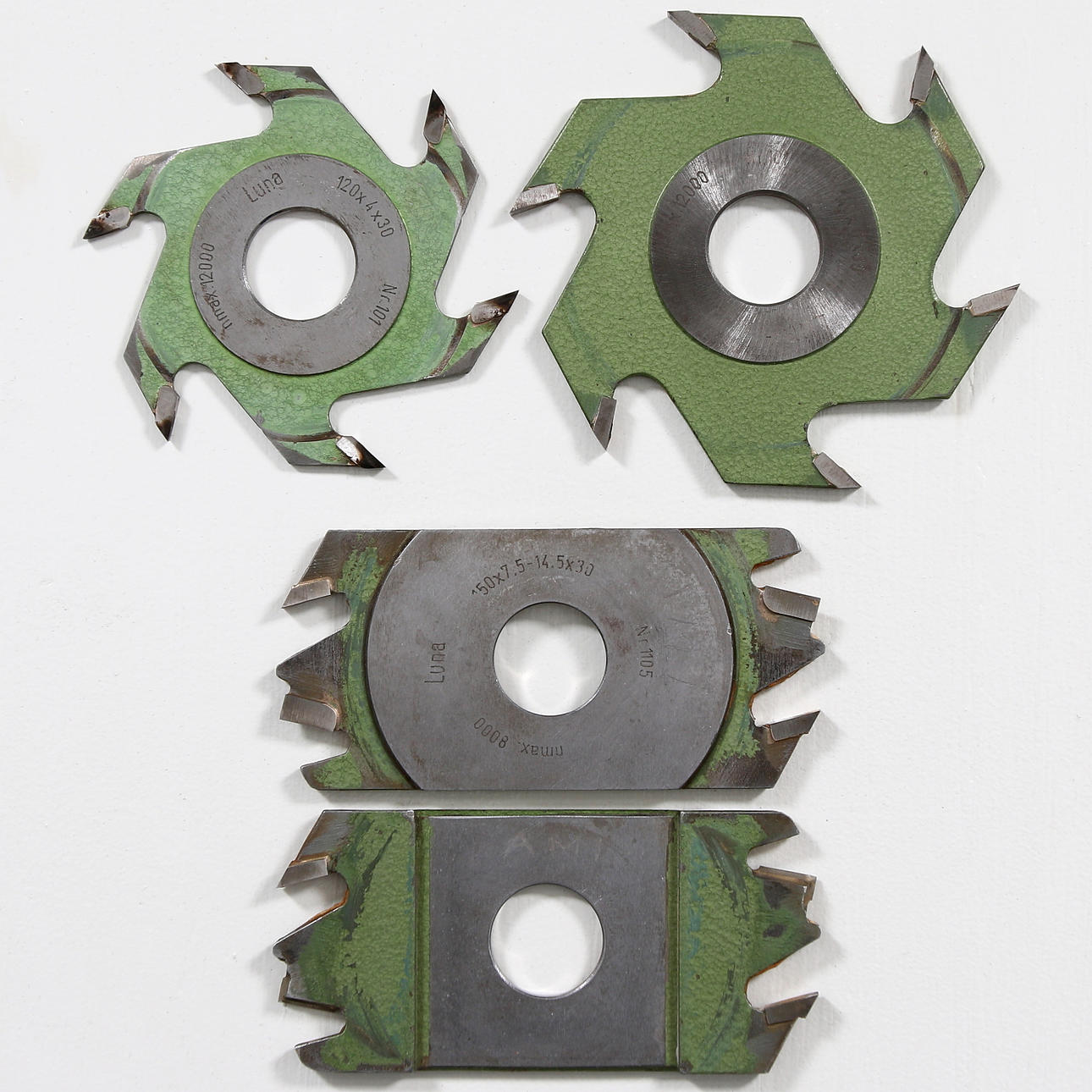 SLITS- och TAPPFRÄSAR, 4 delar, 1900-sista kvartal.