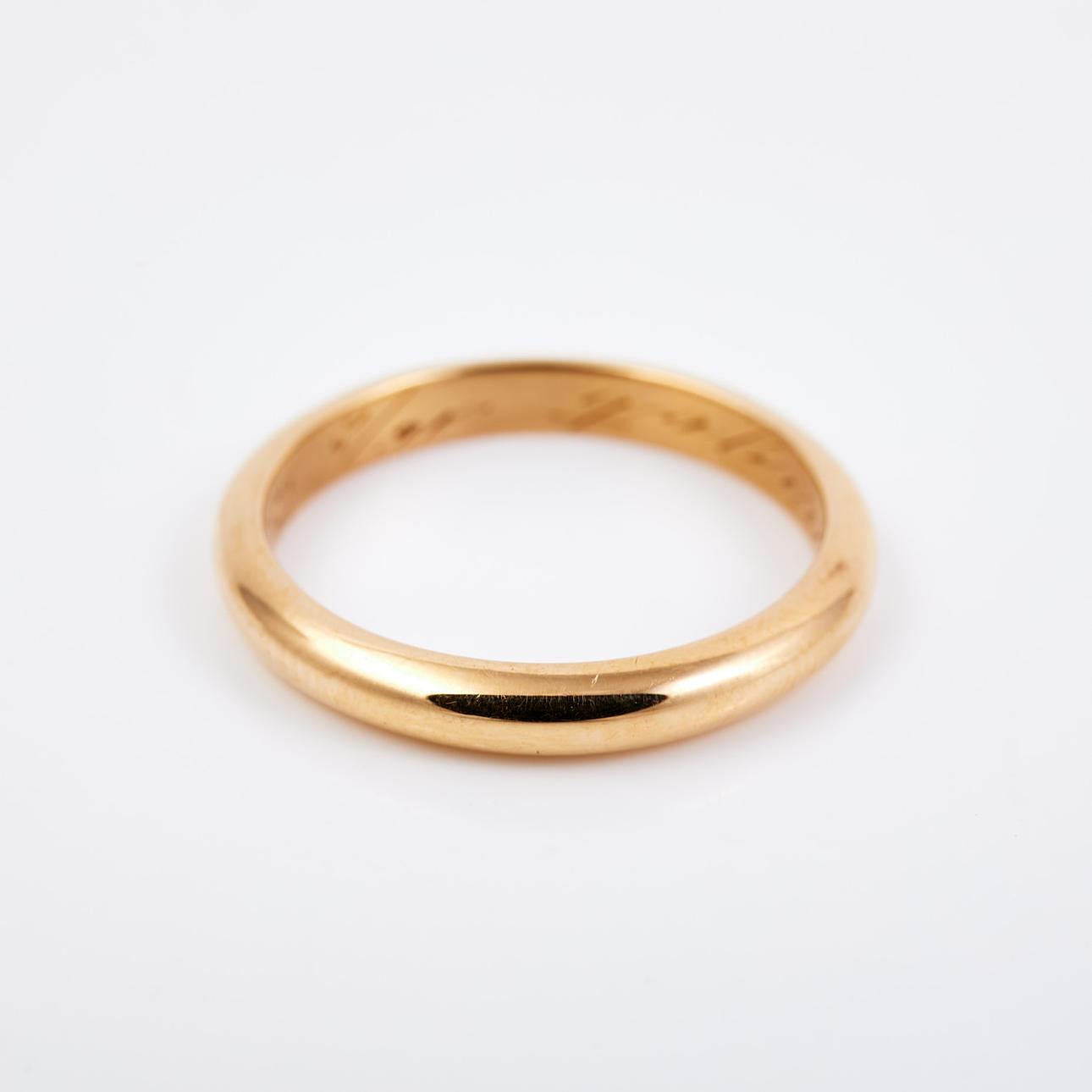 RING, 18 k guld, Olsson Fritz, Luleå, 1935.