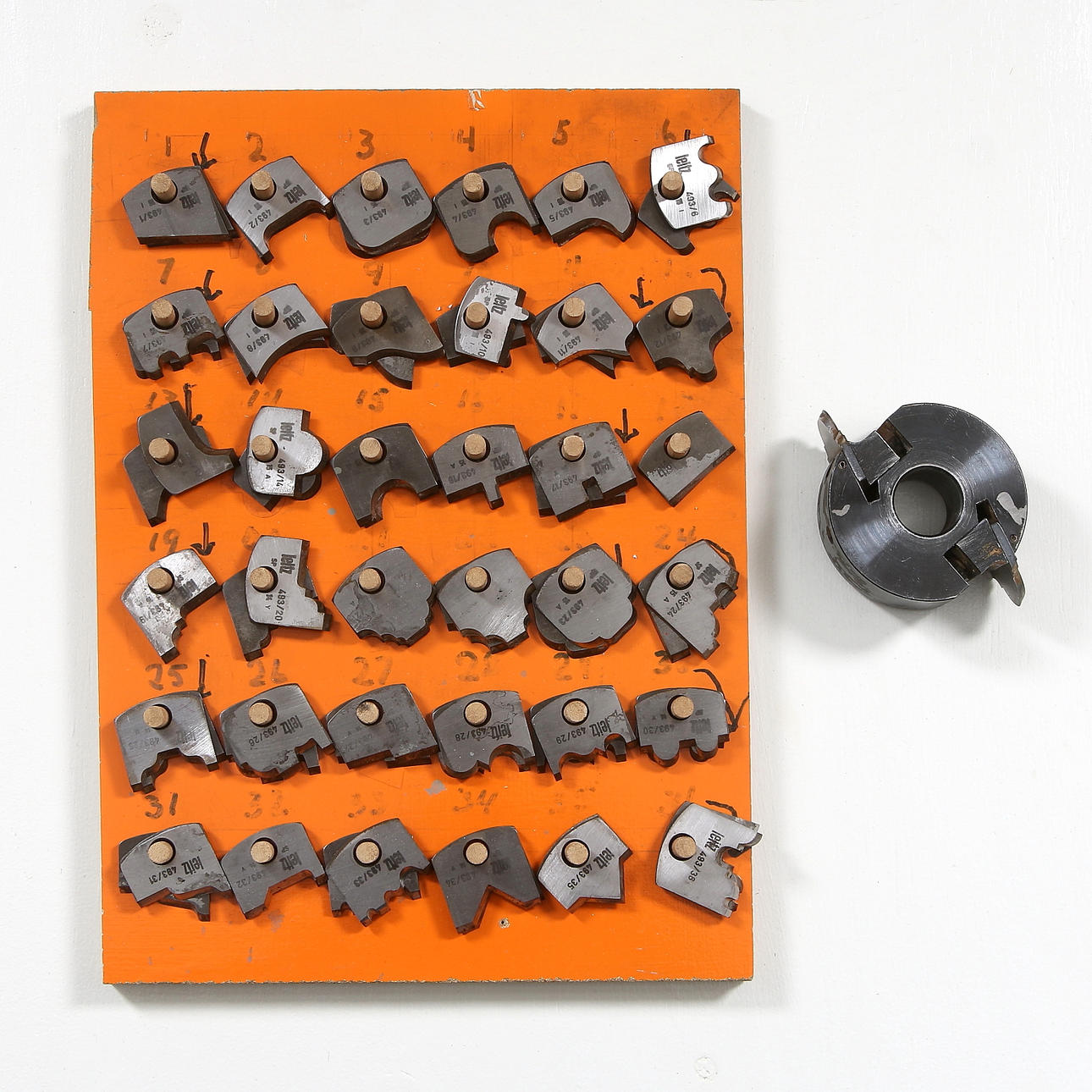 STÅLKUTTER, stål, 75 delar, Leitz, 1900-talets sista kvartal.