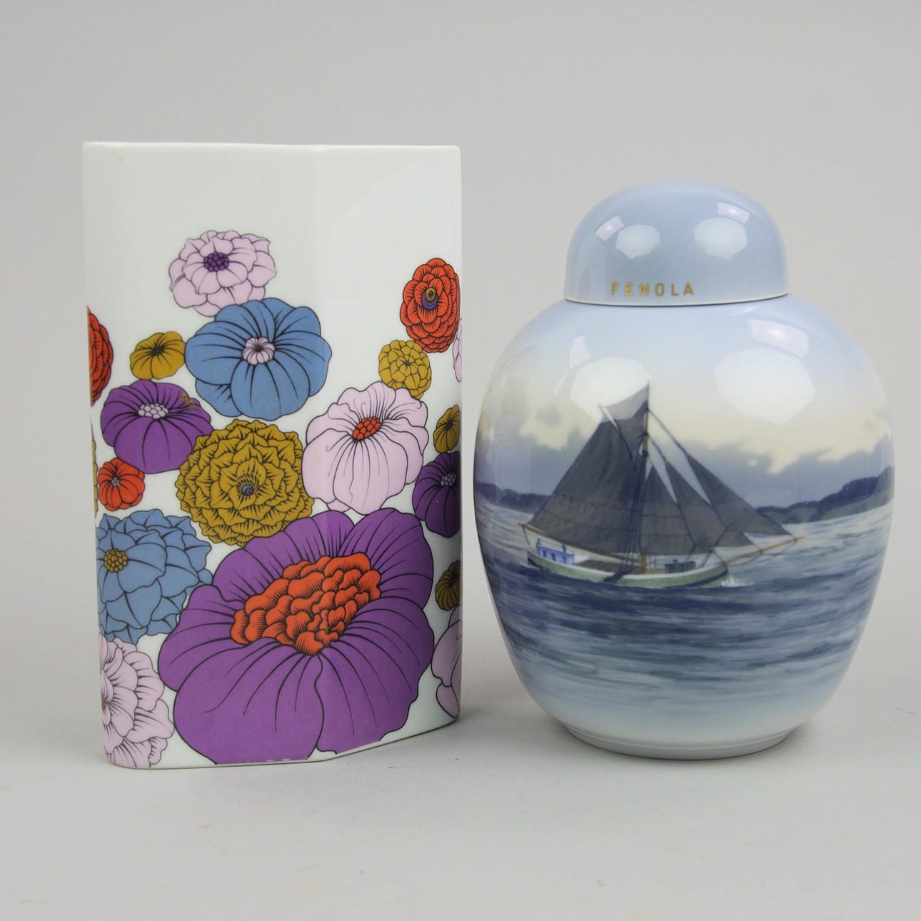 VAS SAMT LUCKURNA, Rosenthal Studio Line samt Royal Copenhagen.