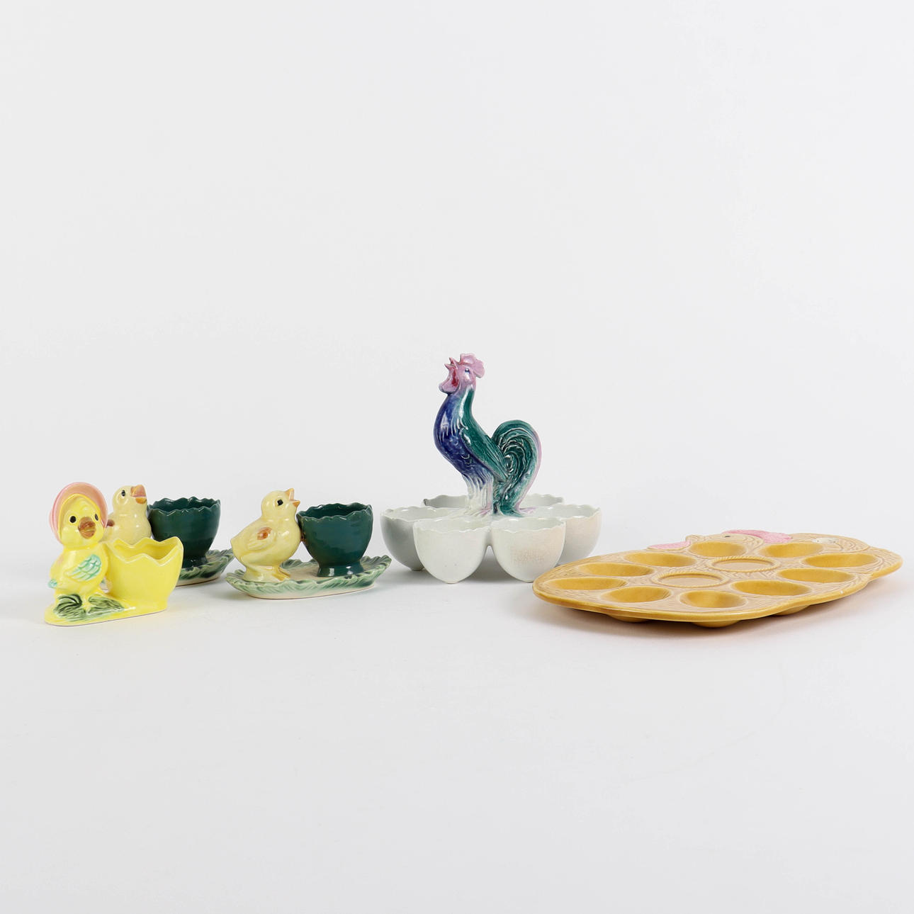 ÄGGKOPPAR OCH ÄGGSTÄLL porslin.