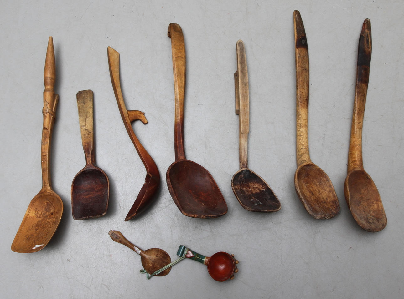 SKEDAR/SLEVAR, 9 st, allmoge, mestadels 1800-tal.