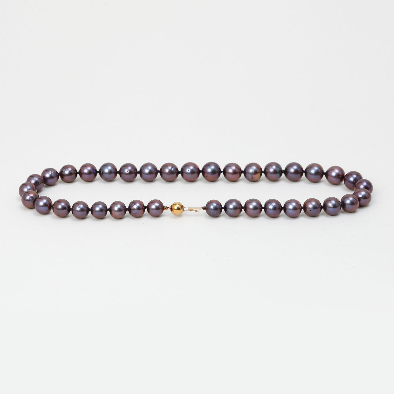 COLLIER, Tahitipärlor, lås i 14k guld.