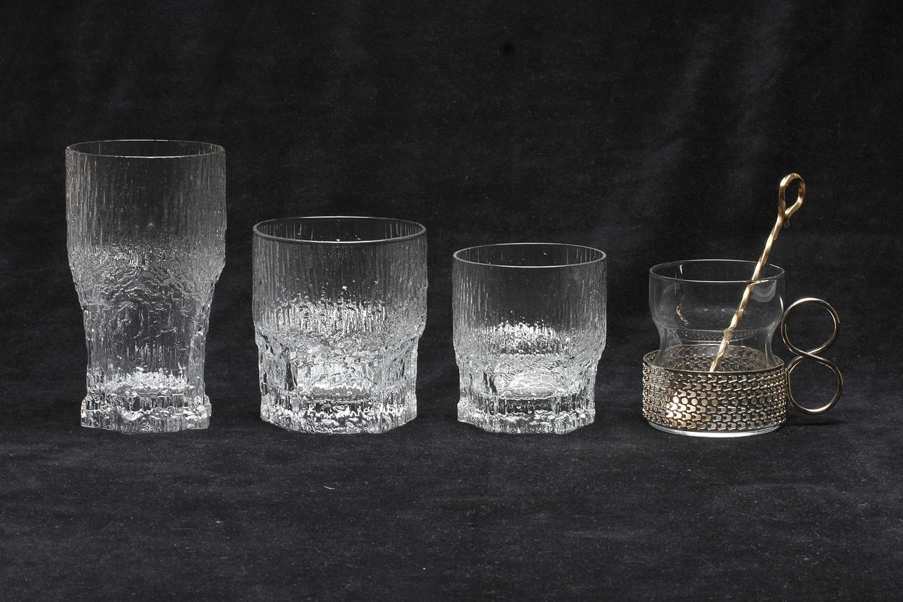 GLAS, 21 delar, Bland annat "Aslak", Tapio Wirkkala, Iittala.