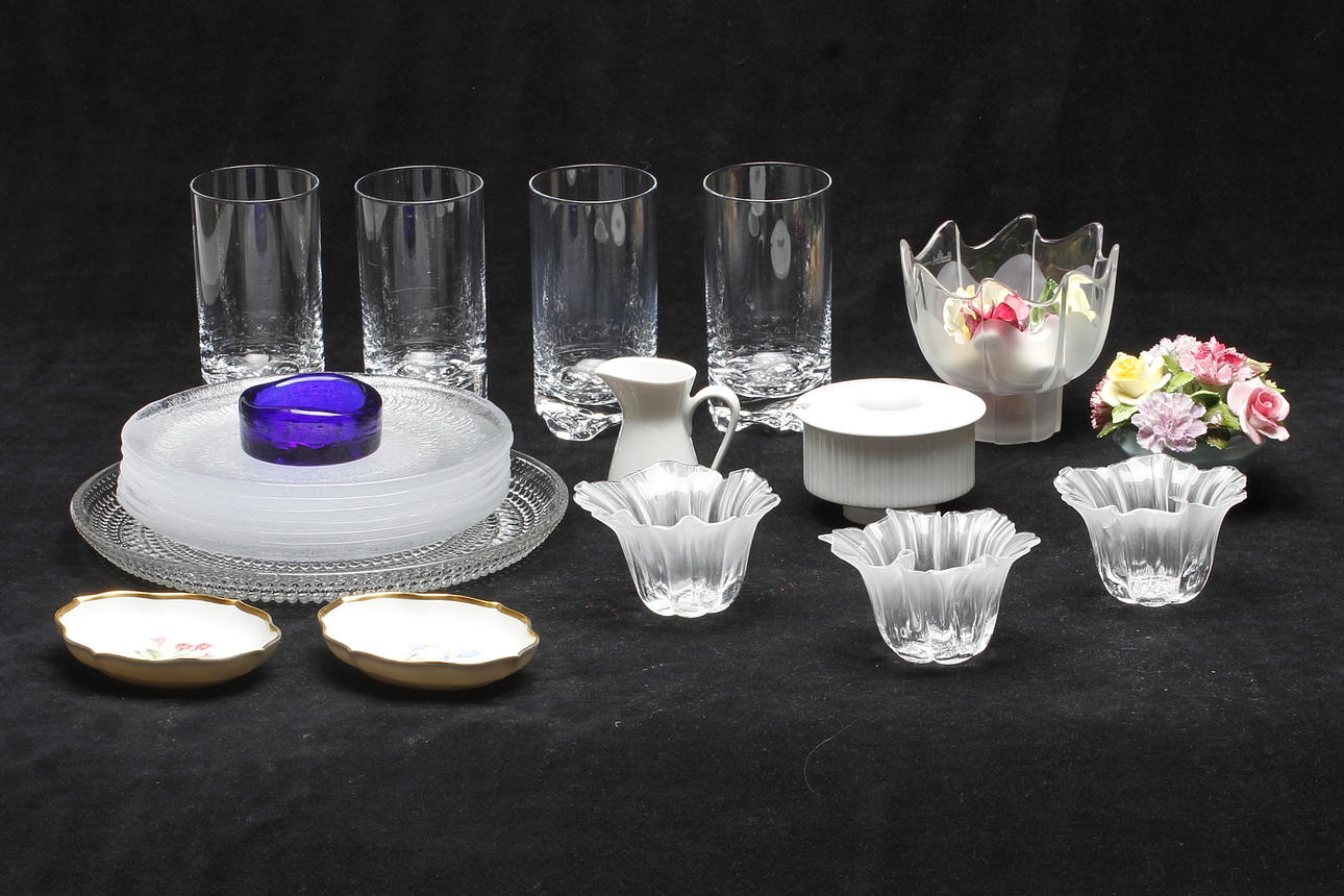 KERAMIK OCH GLAS, bland annat Iittala, Rosenthal.