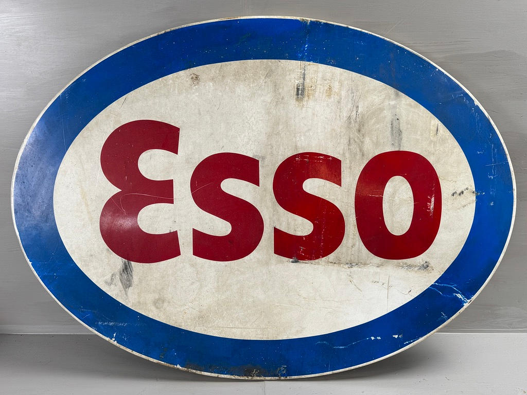 ESSO, a plastic sign, circa 1960s.