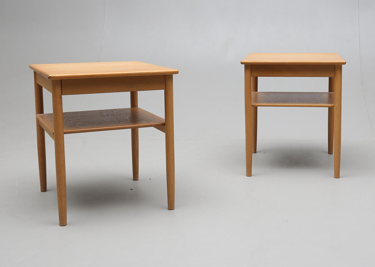 SÄNGBORD, ett par, "Safir", Anders Löfgren, Tingströms Möbler, Bra Bohag, 1900-talets andra hälft.