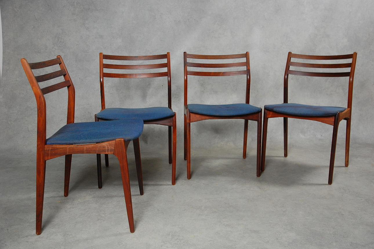 STOLAR, 4 st, Vestervig Eriksen Tromborg s Eft, Danmark 1960-tal.