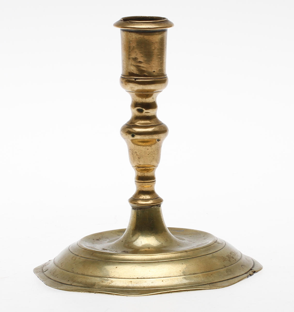 LJUSSTAKE, mässing, barock, 1700-tal.