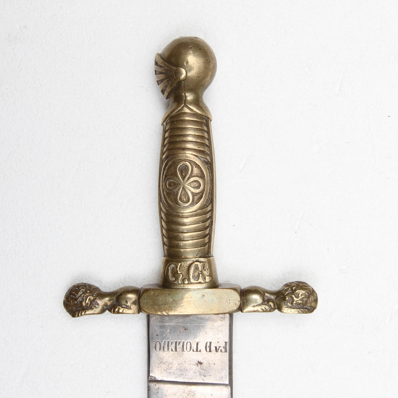 HUGGARE, spansk, märkt Fa D Toledo, Ano d 1863.