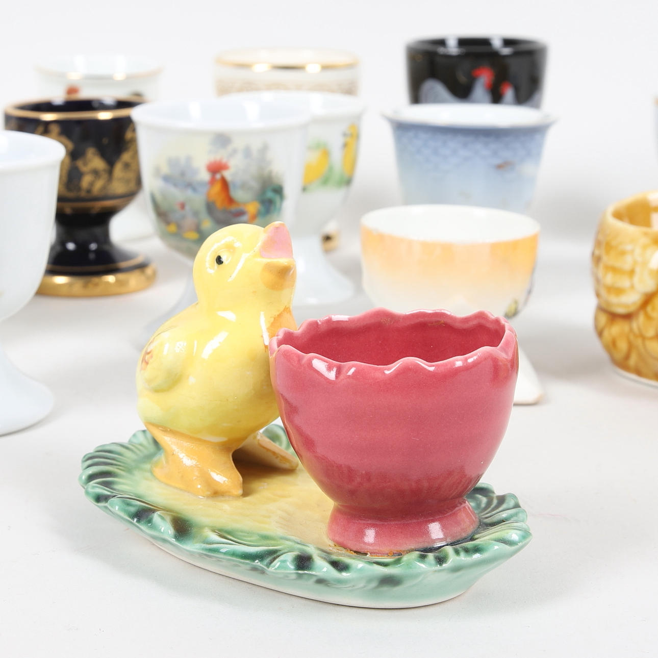 ÄGGKOPPAR, parti, porslin, bl.a. B&G och IKEA, 1900-tal.