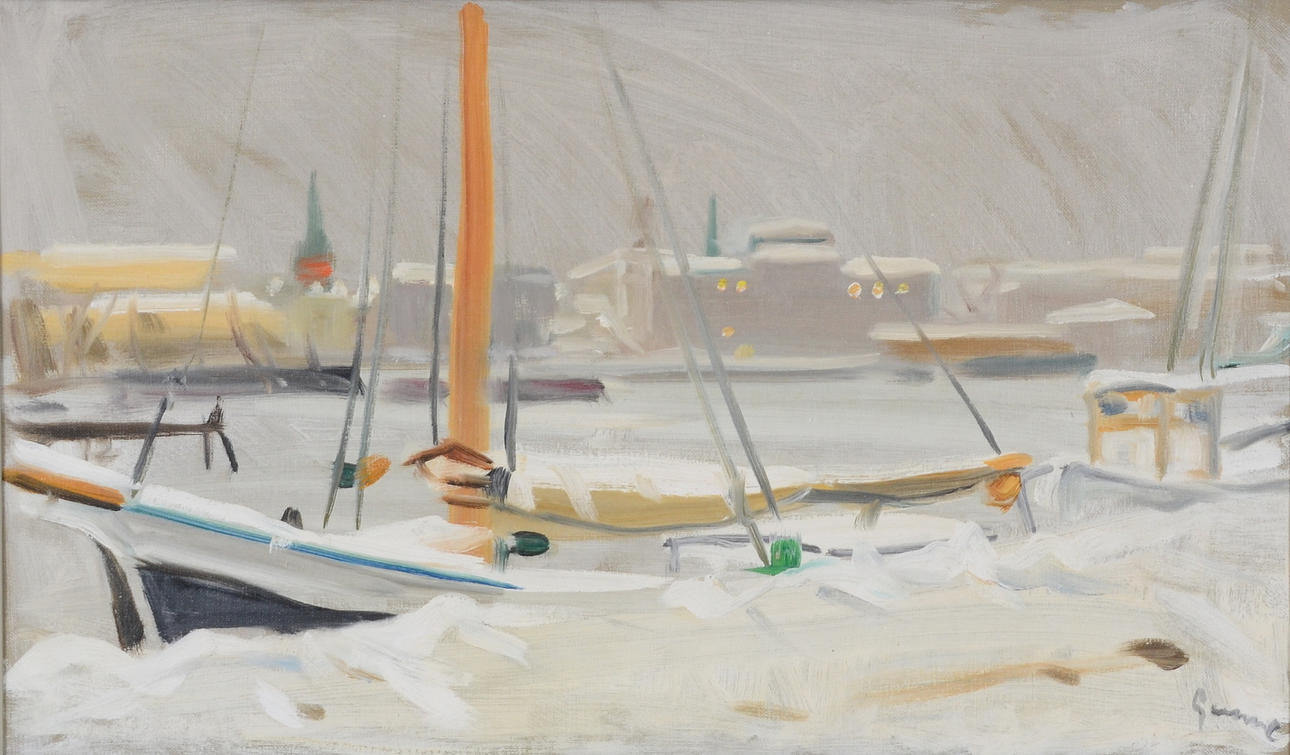 CARL GUNNE. Olja på duk.