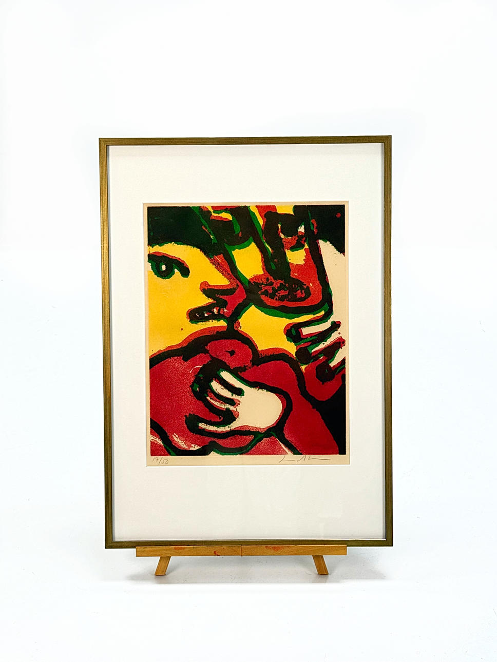 BENGT LINDSTRÖM. Composition, lithograph, signed and numbered 17/50.