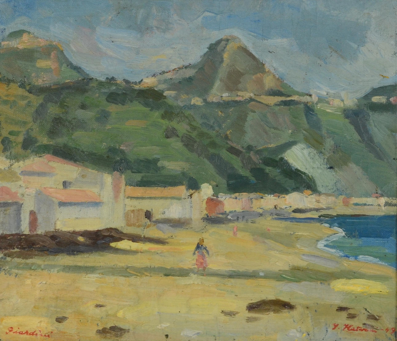 JAN HATVANI. Olja på duk.