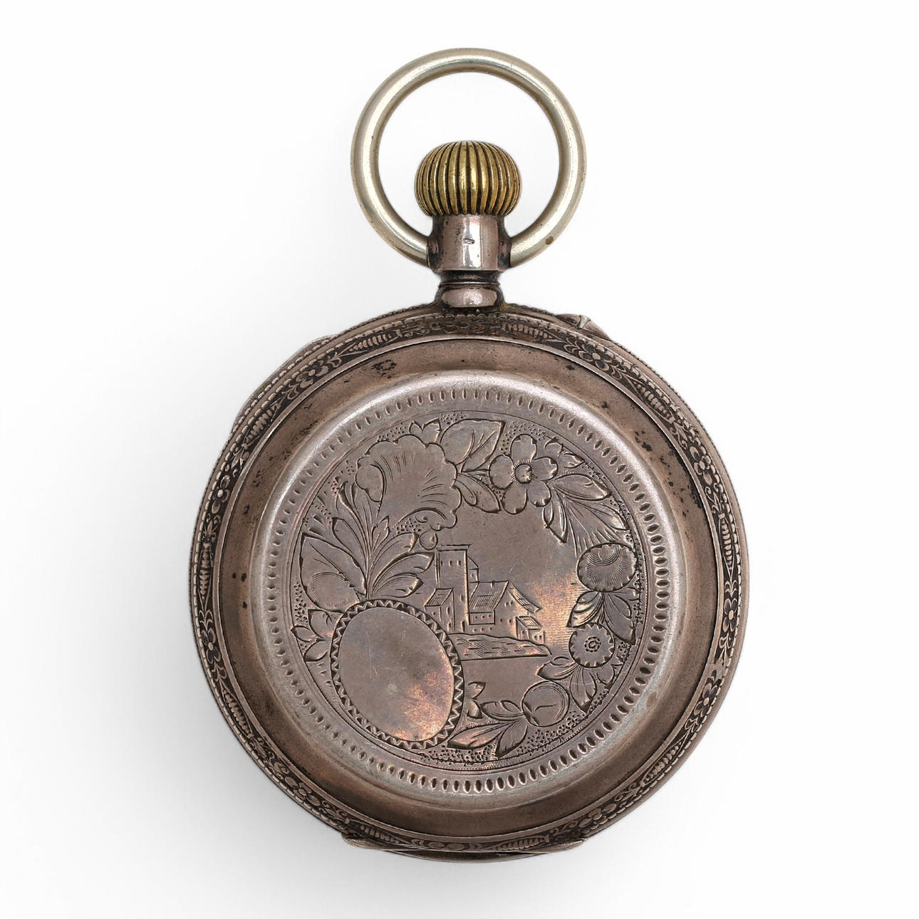 Pocket watch in silver, from the end of the 19th century - the beginning of the 20th century.