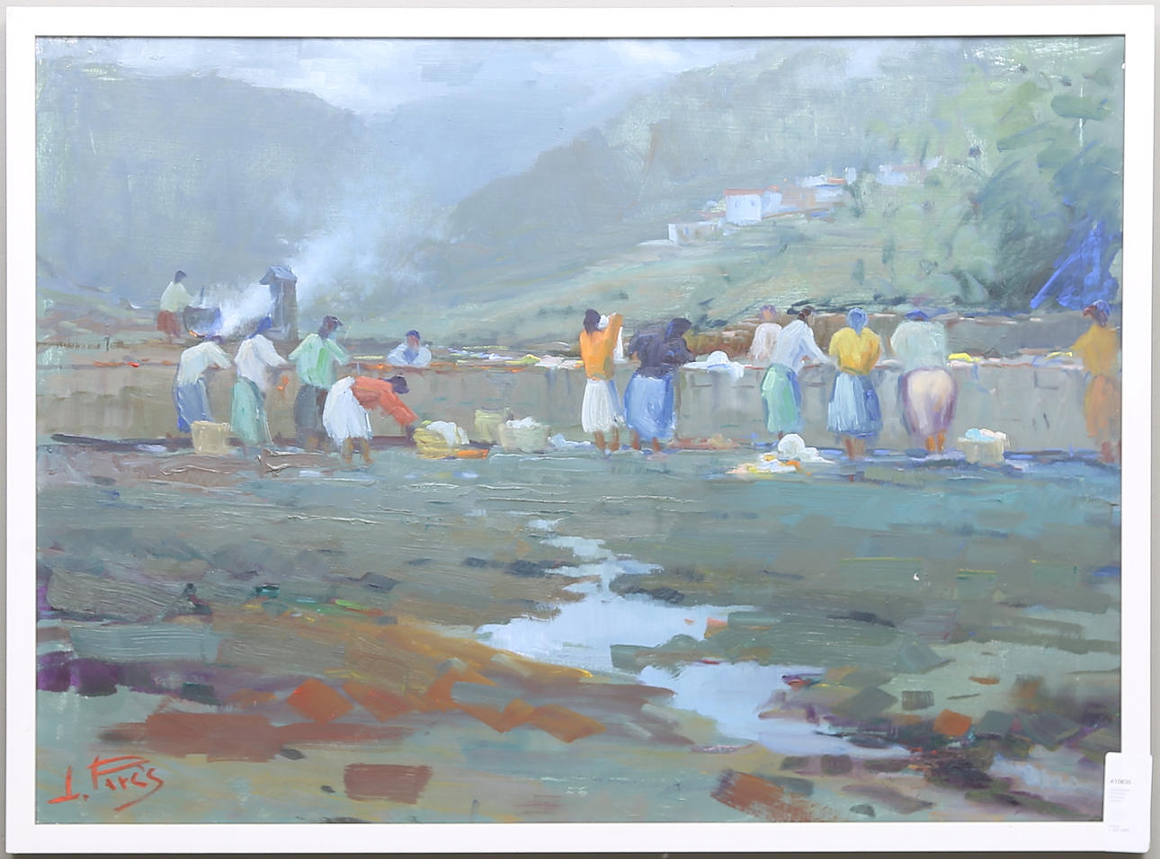 OIDENTIFIERAD KONSTNÄR. Olja på duk, signerad.