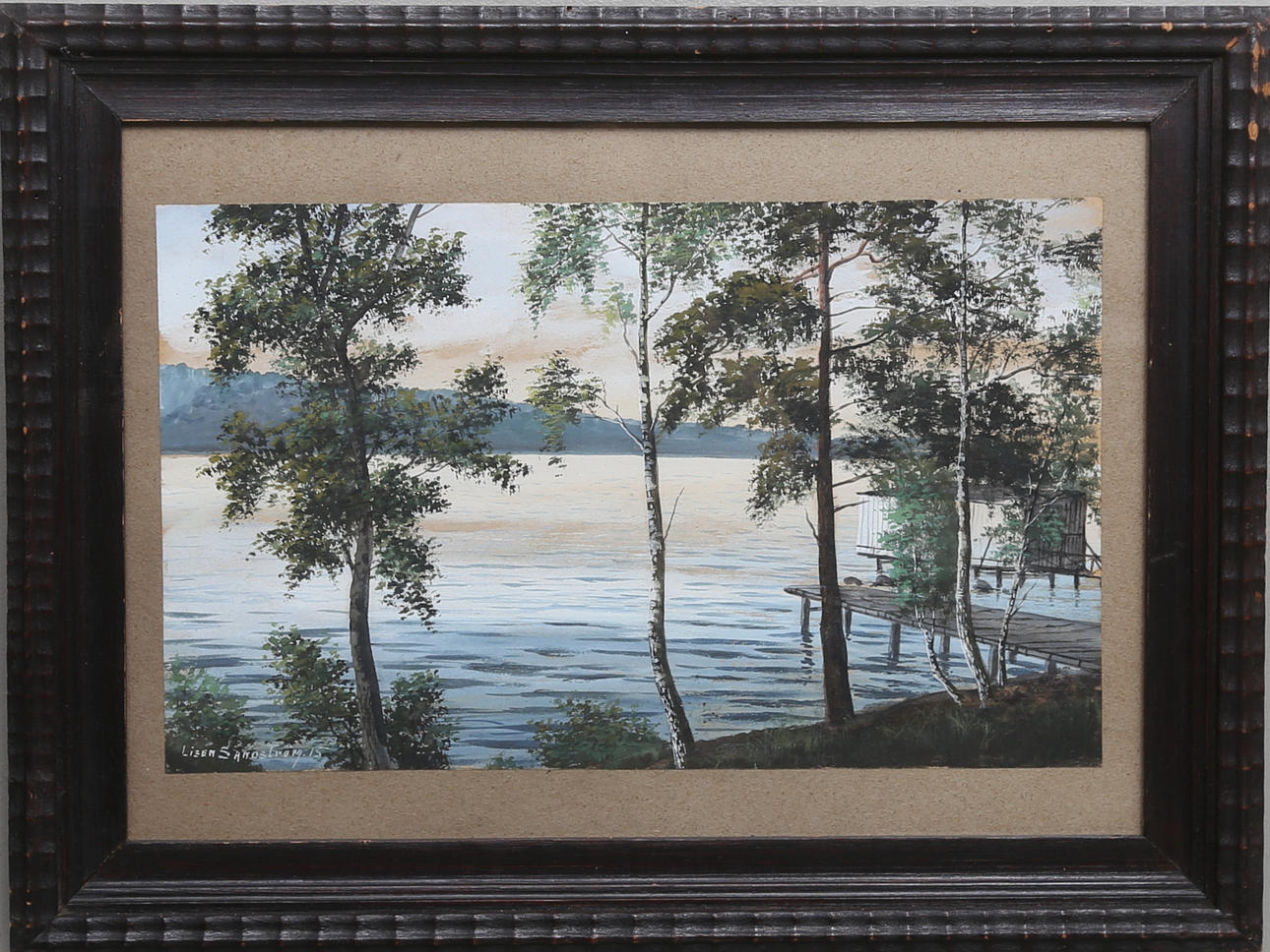 LISEN SANDSTRÖM. Akvarell, signerad och daterad 15.