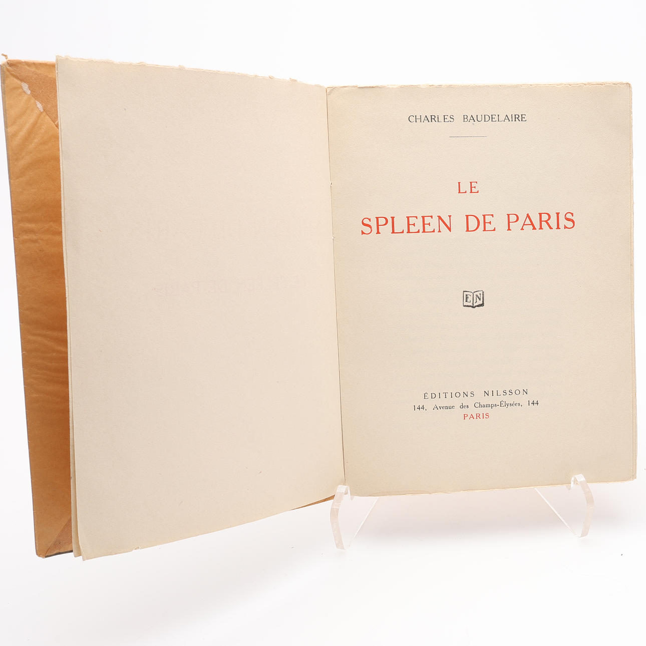 le spleen de paris de charles baudelaire, Edition originale