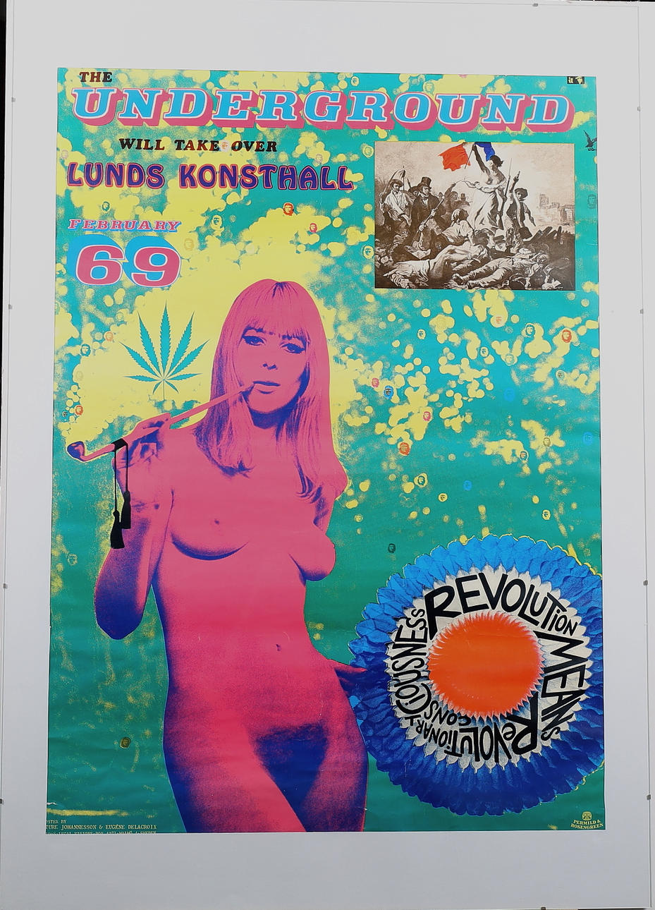 STURE JOHANNESSON. The underground will take over, Färgserigrafi, osignerad.
